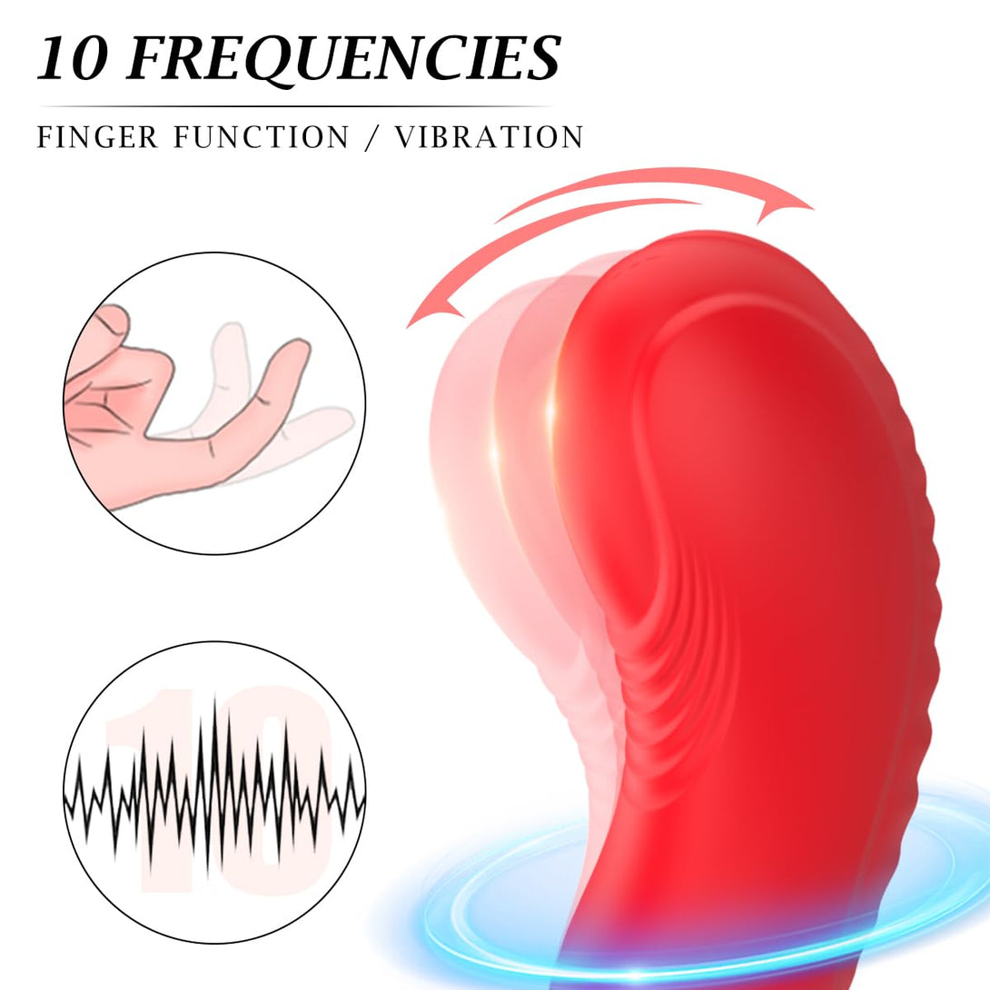 Remote Control Silicone Vibrator 10 Vibration Heating Prostate Massager Lurevibes