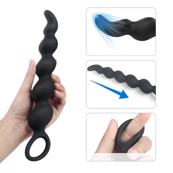 Silicone Anal Beads Prostate Massager Anus Backyard Beads Butt Plug Lurevibes