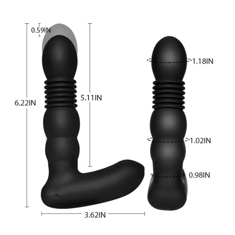 Telescopic Vibrator Remote Control Prostate Massager Male Female Masturbator Lurevibes