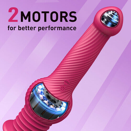 Knot Monster 10 Thrusting Vibrating Huge Dildo 9.25 In Lurevibes