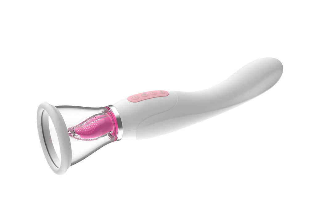 Lurevibes- Hard Rock Vibrating Rod Female Masturbator Vibrating Av Bead Rotating Rod Automatic Heating Sucking Tongue Licker Pluggable Device Lurevibes