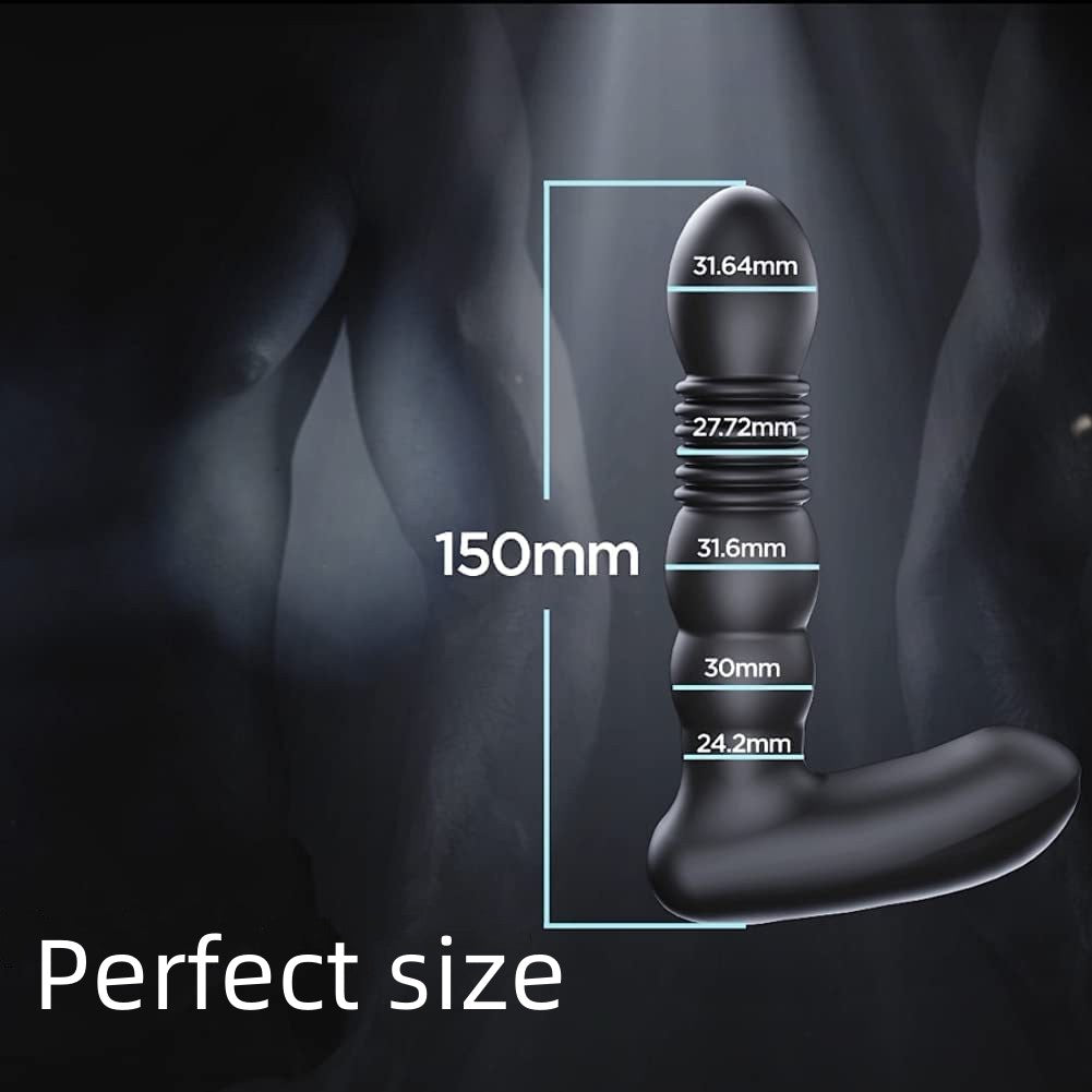 Telescopic Vibrator Remote Control Prostate Massager Male Female Masturbator Lurevibes