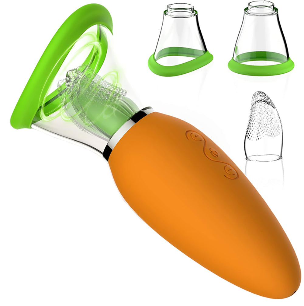 Lurevibes - Carrot Vibrator Female Masturbator Vibration Av Automatic Heating Sucking Tongue Licker Pluggable Lurevibes