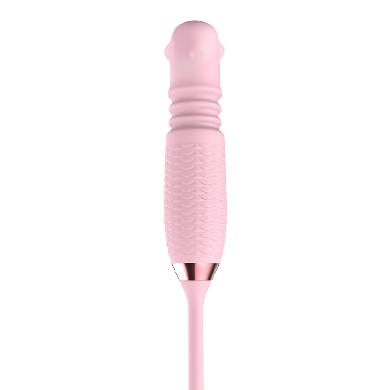 Lurevibes - Purple Rose Toy Rotating Pearls Telescopic Tongue-licking Vibrator Lurevibes