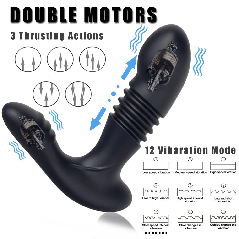 Lurevibes - Men's Retractable Prostate Anal Plug G-point Stick Vibrator Lurevibes