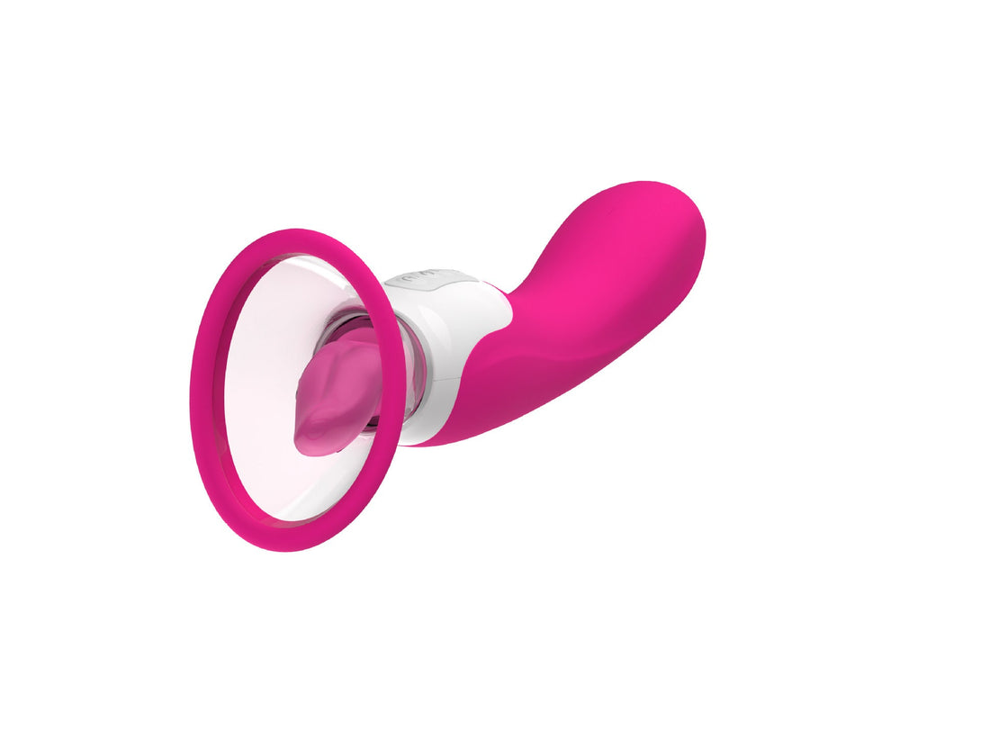 Lurevibes- Hard Rock Vibrating Rod Female Masturbator Vibrating Av Bead Rotating Rod Automatic Heating Sucking Tongue Licker Pluggable Device Lurevibes