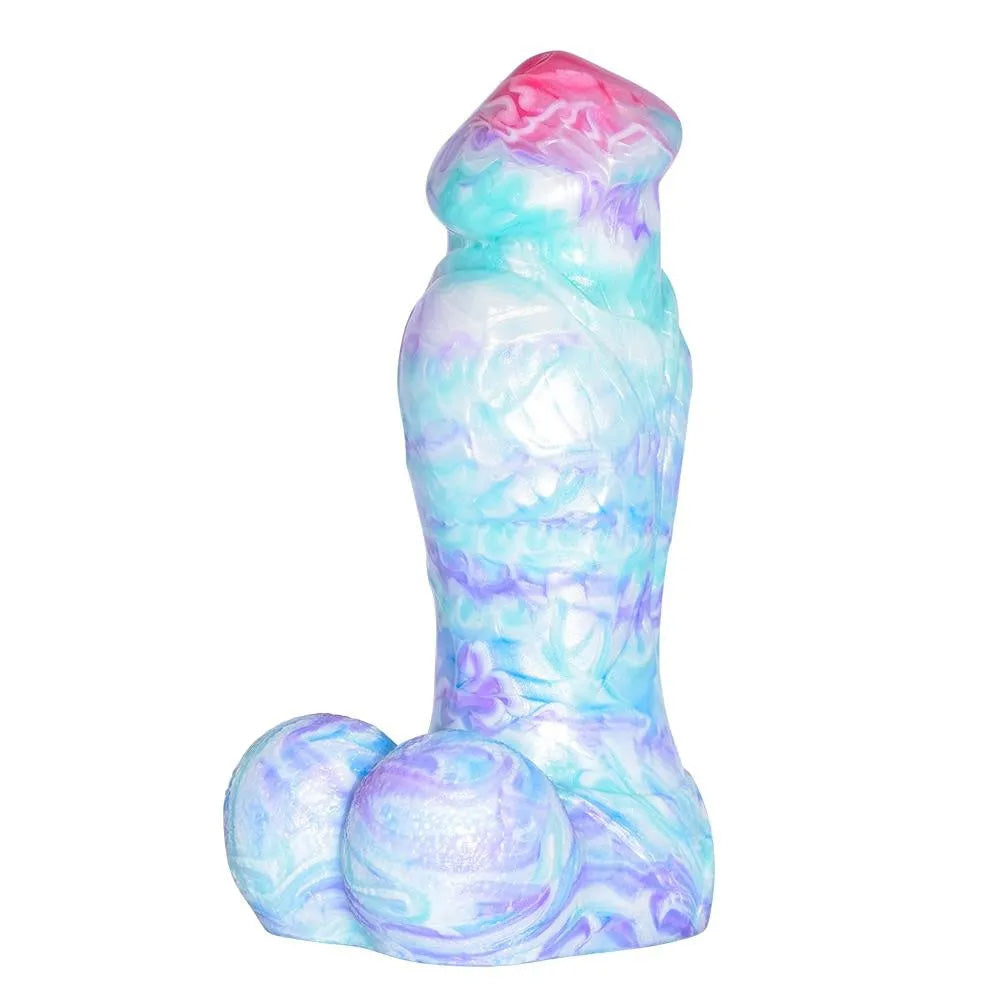 Colorful Soft Mushroom Head Silicone Artificial Dildo Lurevibes