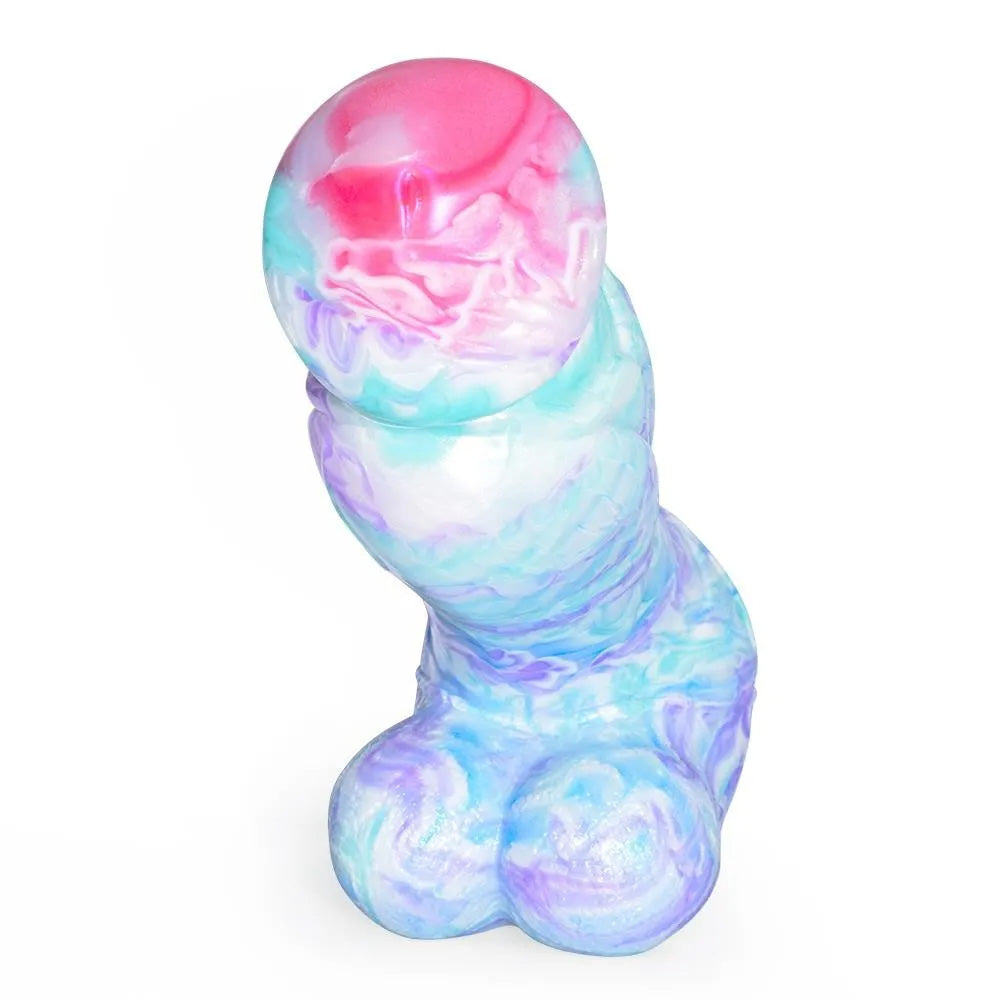 Colorful Soft Mushroom Head Silicone Artificial Dildo Lurevibes