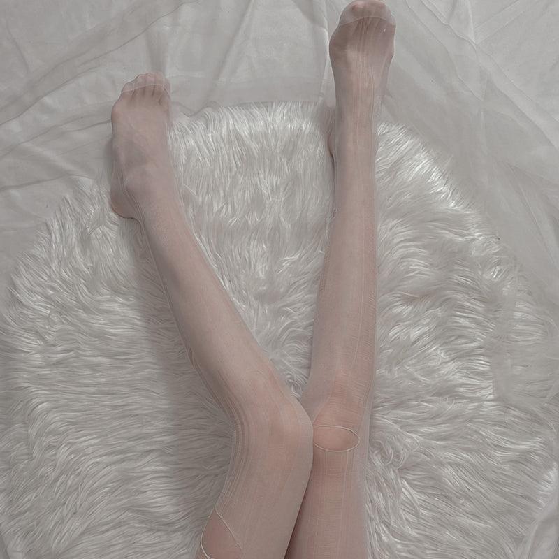 Sensual Crotchless Thin Stockings - La Lune